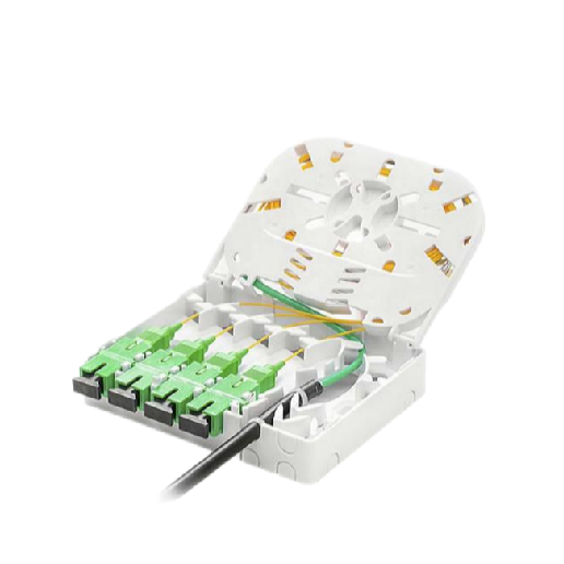 SC LC 4 Core Fiber Optic Termination Box 3m 5m 10m FTTH Wall Outlet