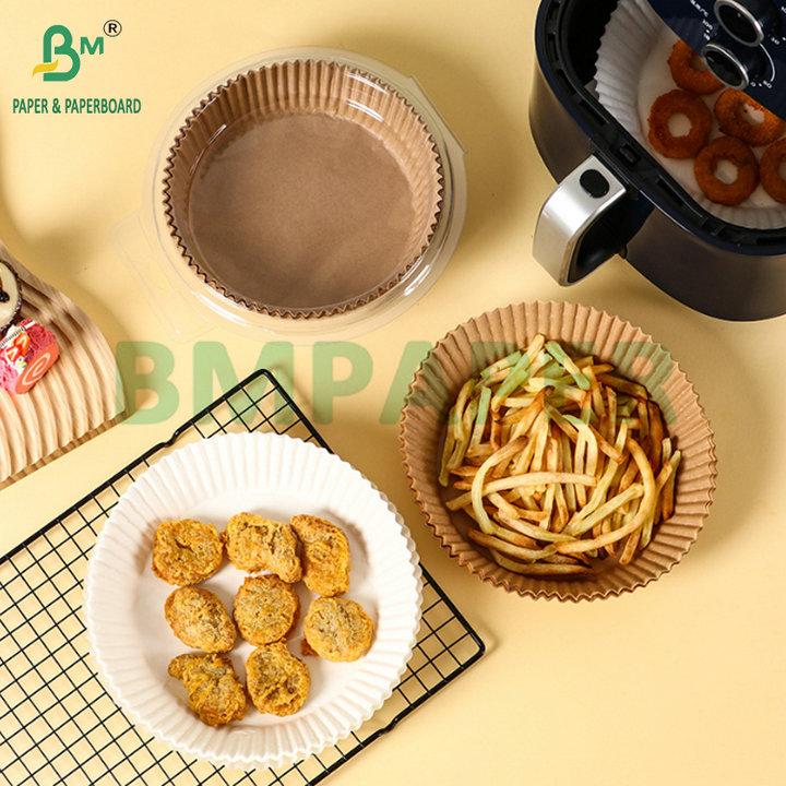 Heat Resistant 30gsm 35gsm Air Fryer Parchment Paper For Cooking 