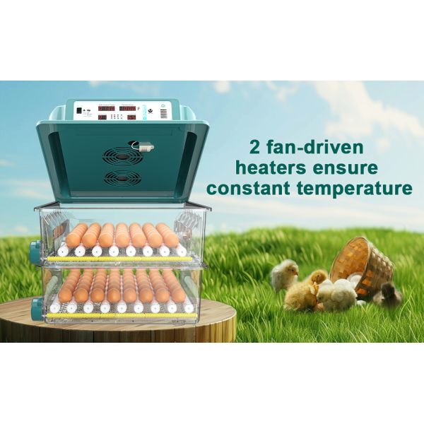 Bagease Incubators For Hatching Eggs 120, Chicken Egg Incubator With Automatic Egg Turning And Humidity Display, Temperature Control With 5 Automatic