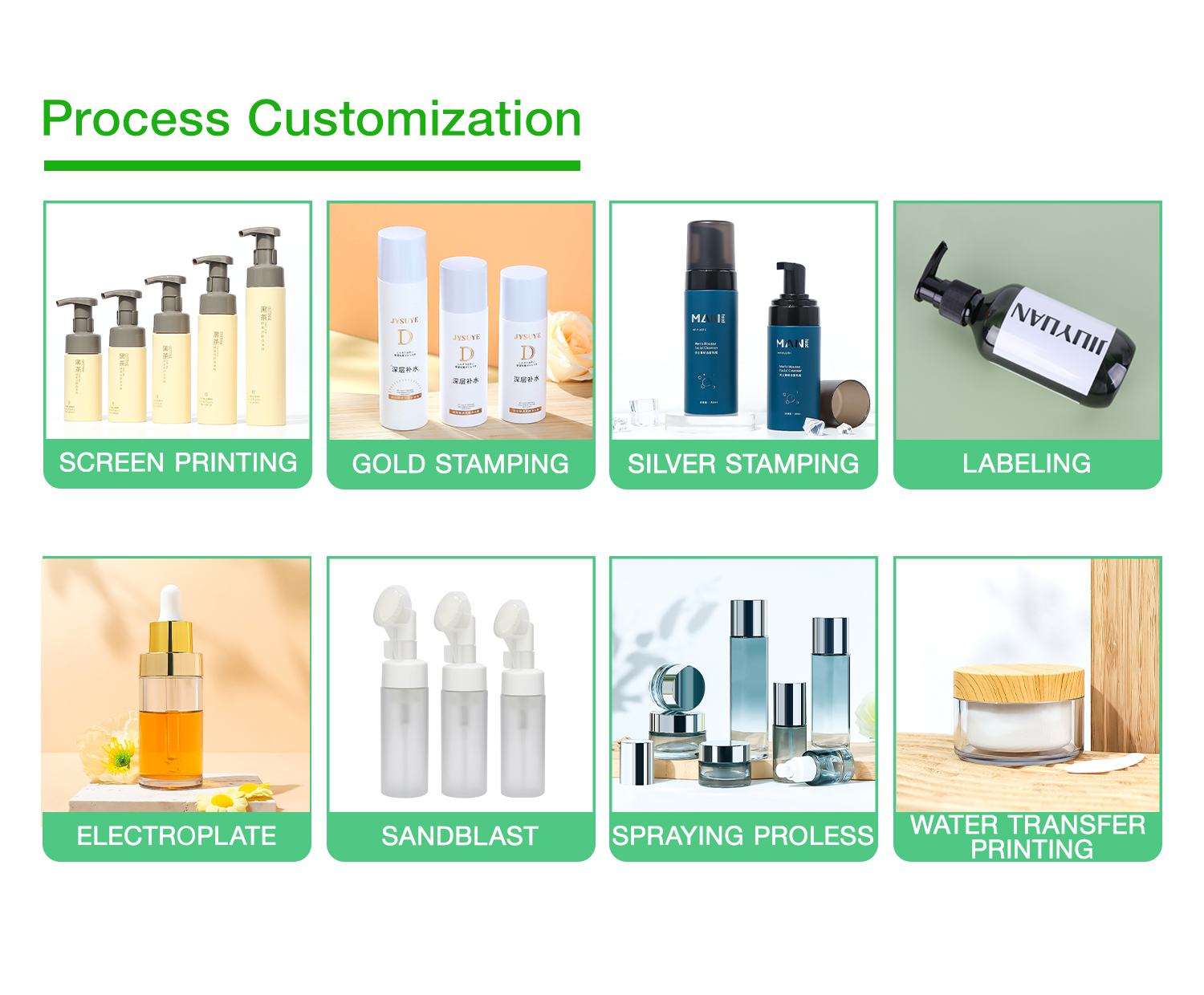 50ML-500ML PET Plastic Spray Bottles for Cosmetics