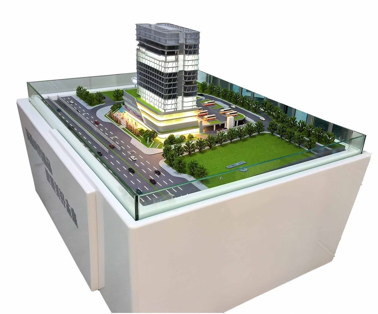 Contemporary Office Building Scale Model 1:100 Landscape Design Model