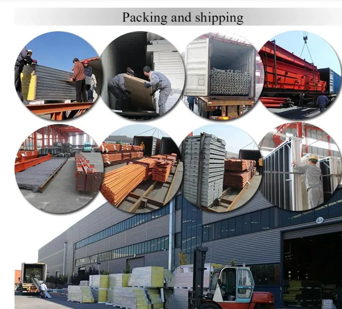 Designed Roof Ventilator Prefabricated Steel Structure Warehouse Workshop