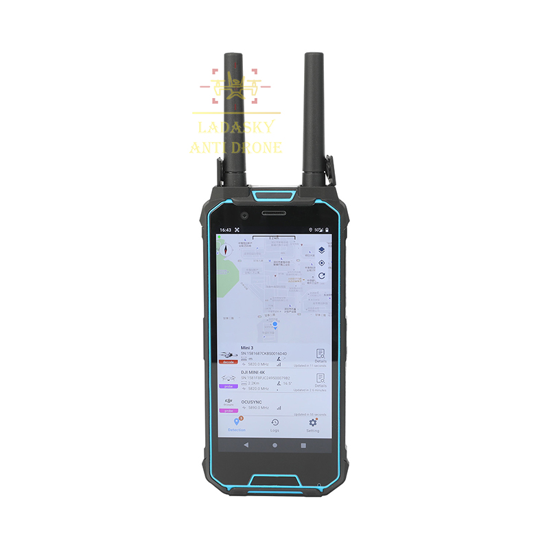 Full Band 100MHz-6000MHz Anti Drone Detection Device Wearable with 3- 4h Endurance Time 0