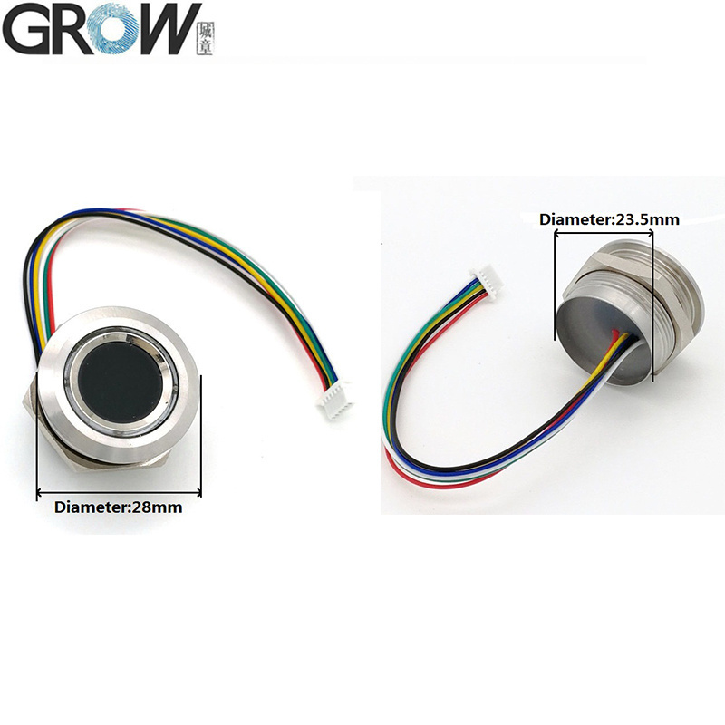 Grow R503 New Round LED Control Capacitive Fingerprint Module Sensor Scanner