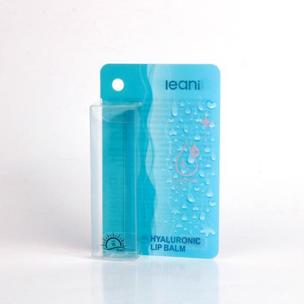 High Quality Custom Printed Lip Balm PVC Plastic Card with Transparent Packaging Box PP Plastic hang Tag