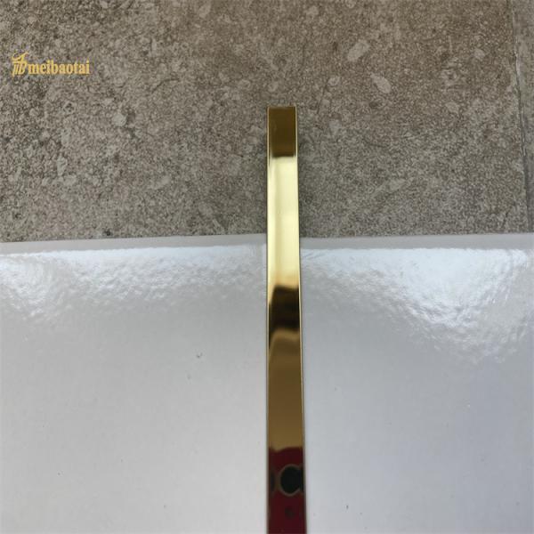 Stainless Steel Tile Trim installation example