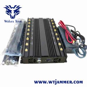 China UMTS 3G/GSM800/900MHz 4G 5G Mobile phone signal Jammer Jamming range up to 40m on sale