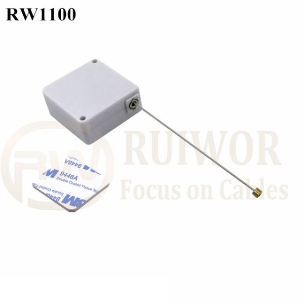 RW1100 Square Retail Security Tether Work With Cable End Apply In Various Products Retractable Security Harness