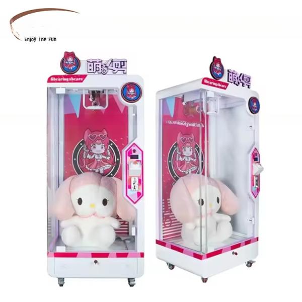 Quality Electric Scissors Game Machine Cutting Doll Arcade Machine OEM for sale