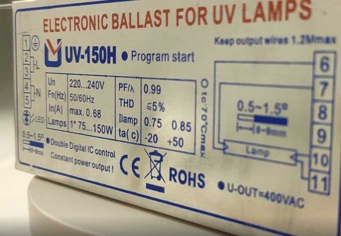 220V 150W Uvc Ballast UV- 150H For U810 Z1554 Lamp Supporting Ballast 6