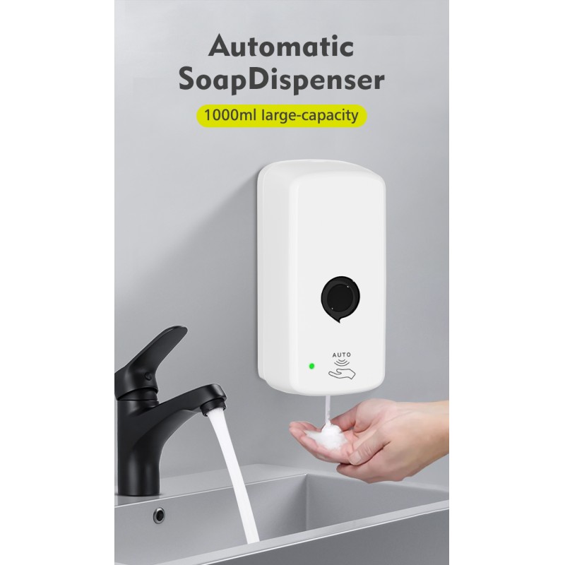 1000ml Inductive Soap Dispenser Automatic Soap Dispenser Commercial With Touch Free Sensor