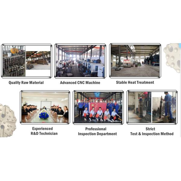 DHD1120 DTH Drill Bits For Rock Drill Down Hole Wih High Wear Resistance