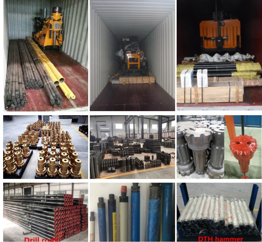 200m Water Well Steel Crawler Mounted Drill Rig Portable
