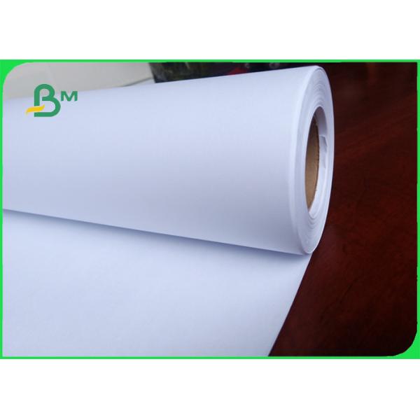 Width 24 - 80 Inch Good Ink Absorption CAD Plotter Paper For Computer Drawing