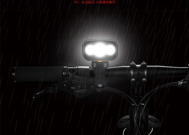 Bicycle USB Rechargeable Bike Light Set IPX5 Waterproof With 3000mah Power Bank
