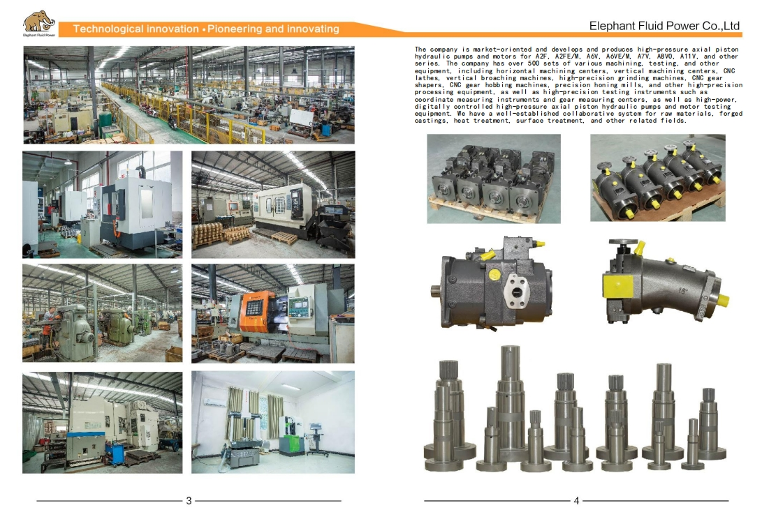 A11VO series hydraulic pump technical drawing