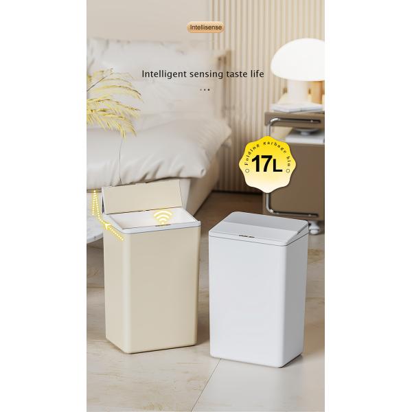 House Hold Smart Sensor Trash Bin Folding Plastic Trash Can with Lid