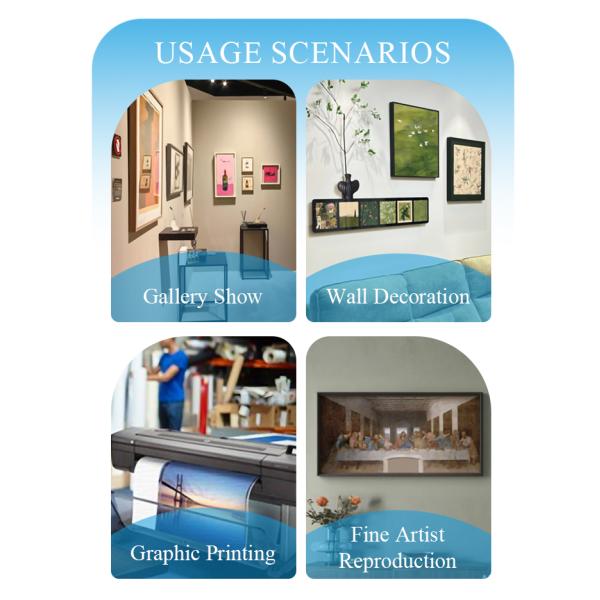 280gsm Matte Waterproof Polyester Canvas Rolls for High-Resolution Inkjet Art Printing
