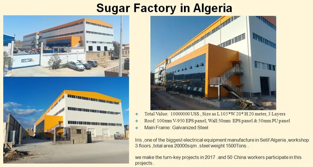 Insulated Clear Span Metal Frame Prefabricated Workshop Warehouse