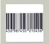 Quality 8.2MHz DisposableTransparent Thermal EAS RF Label Security Barcode Labels for sale