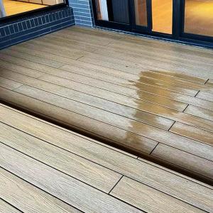 Quality Embossed WPC Composite Decking Board Panel Anti Slip Low Maintenance for sale