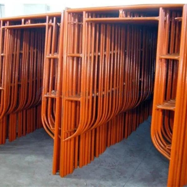 Safety Pre-Galvanized Ladder Frame Scaffolding From Meets Certification Standards