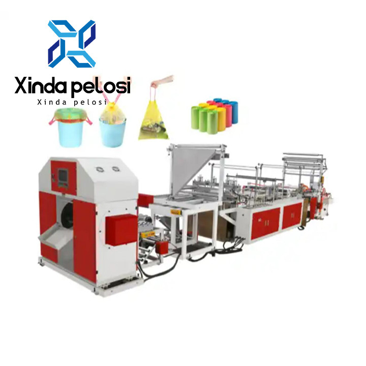 Bottom Double Layer Four Line Poly Bag Cutting Sealing Machine 380V