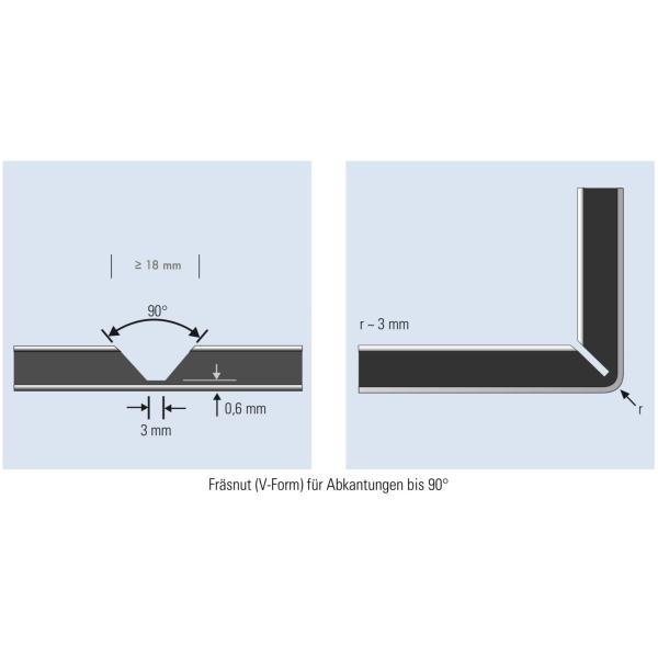 Carbide 90 Degree ACM Cutting Tools ACP Bit Cnc Router Cutters For Aluminium Milling
