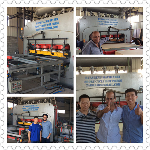 5'X9' Auto Short Cycle Laminate Hot Press Machine For Decorative Board