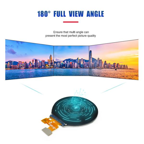 1.09 Inch Circular TFT LCD Module 240x240 Resolution SPI GC9A01