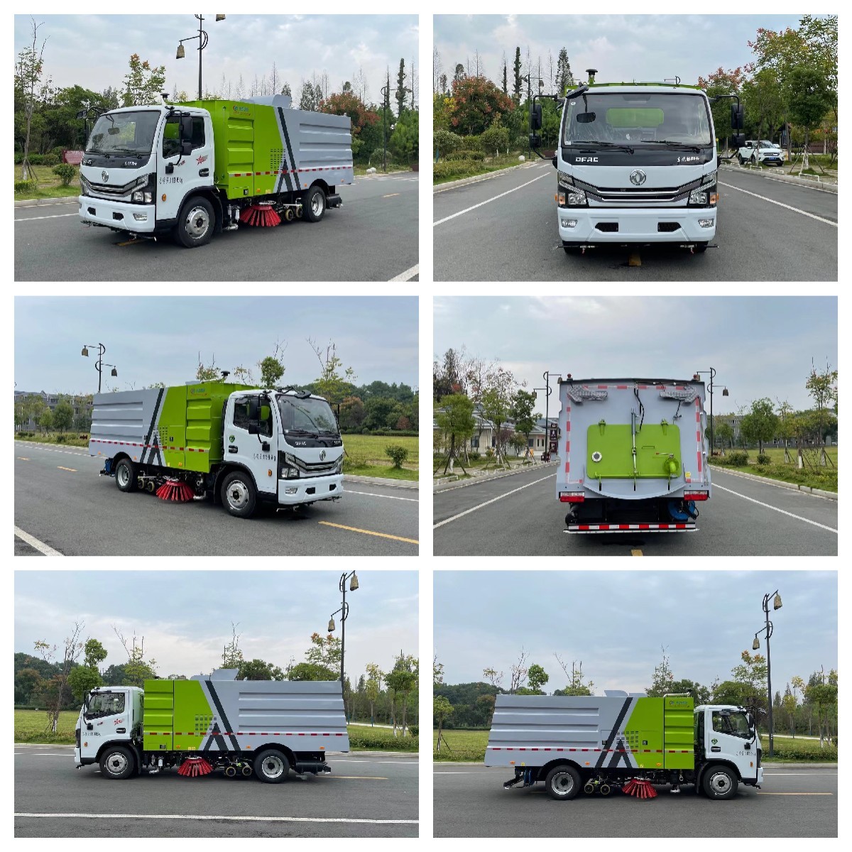 Factory Direct Sale 5 cbm Cleaning Water tank and 5 cbm High Pressure Road Sweeper Truck Street Sweeping Machine
