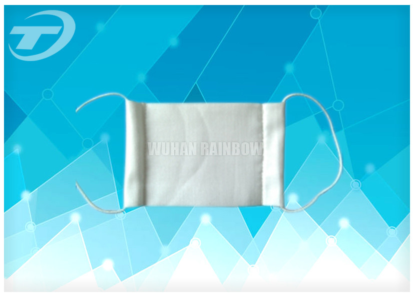 Disposable 3 Ply Non Woven Elastic Absorbent Medical Gauze Face Mask With Tie On