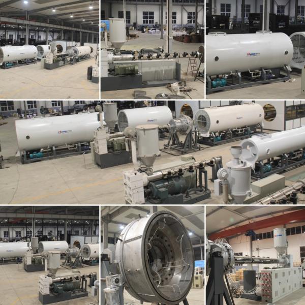 HDPE Outer Protective Pipe Extrusion Line with Vacuum Calibrating Method and Dust-Free Planetary Cutting for High-Speed Energy-Saving Pre-Insulated