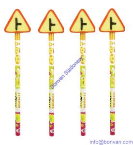 Quality customized design promotional pencil eraser, gift pencil topper eraser for sale