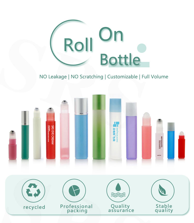 20ml Empty Wholesale Plastic Roller Ball Bottle Deodorant Gel Liquid Packaging PP Roll On Bottle