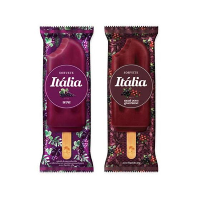 Wholesale custom printed back seal plastic pouch popsicle packaging bag