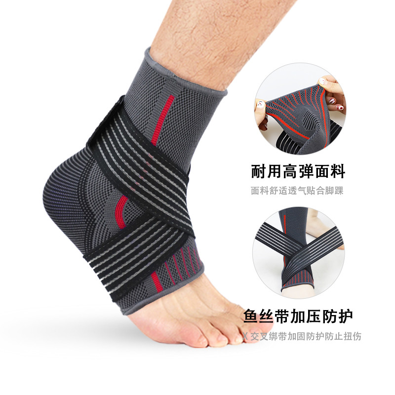Quality Ankle Brace Adjustable Breathable Ankle Support with Elastic Fabric for sale