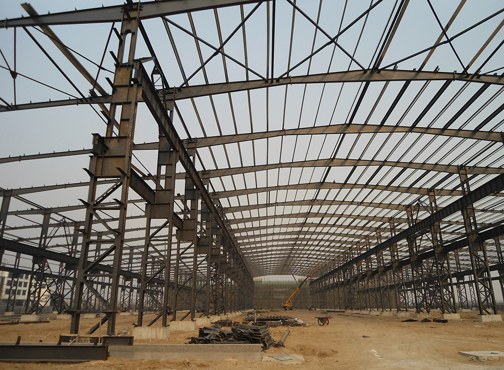 Large Span Heavy Steel Structure Q235B Q355B Warehouse Workshop