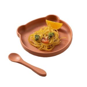 ISO Khaki Childrens Xmas Plates Bowl Set Personalised With Size Is 18*18*4cm And