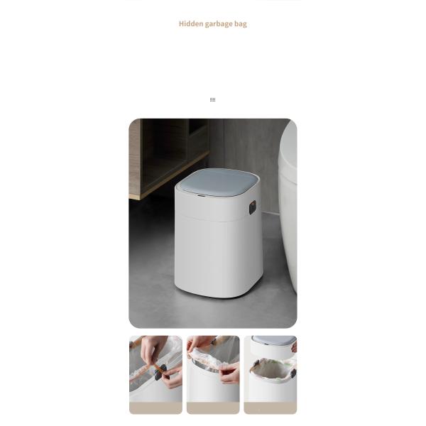11L Drawstring Motion Sensor Automatic Packaging Plastic Smart Recycling Bin