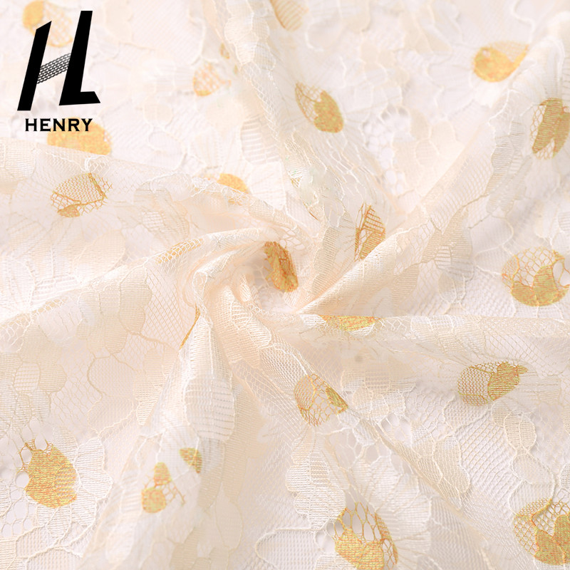ODM Pattern Printed Lace Knit Mesh Fabric For Women Clothing