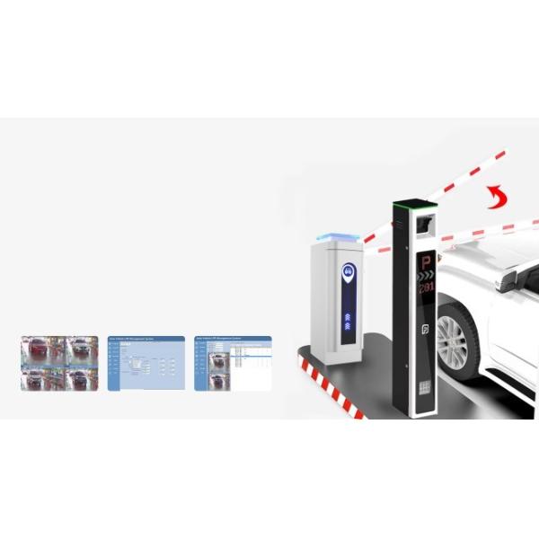 DC24V Boom Barrier LPR Access Control Parking Solution With 5mp Camera