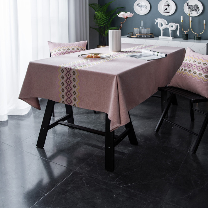 Botanica Cotton Birthday Tablecloth Tree Block Print Linen Party Wedding