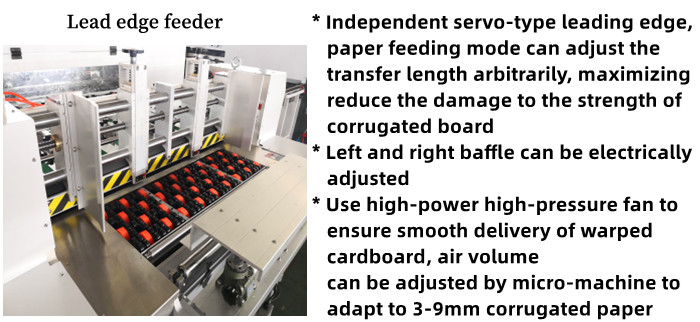 Lead Edge Cardboard Corrugated Die Cutting Machine Automatic Feeding 1320mm Sheet
