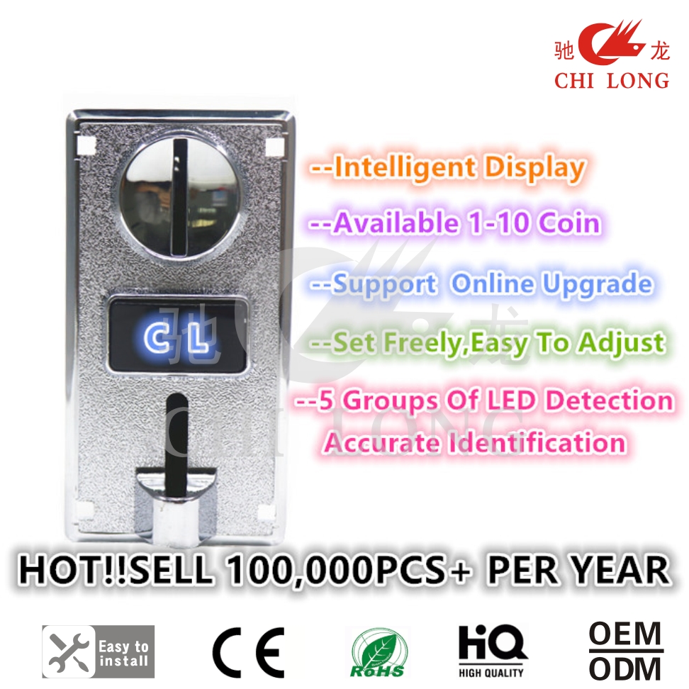 Arcade Coin Mechanism Programmable Coin Acceptor Machine High Accuracy