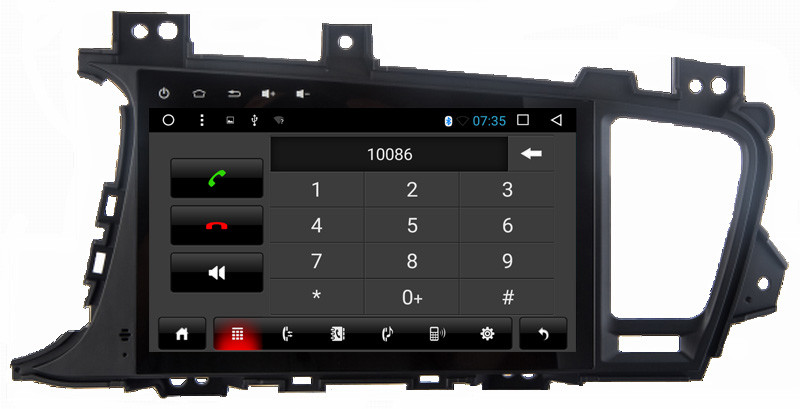 Ouchuangbo car multi media stereo radio android 6.0 for Kia K5 with 3g wifi bluetooth gps 4*45 Watts amplifier