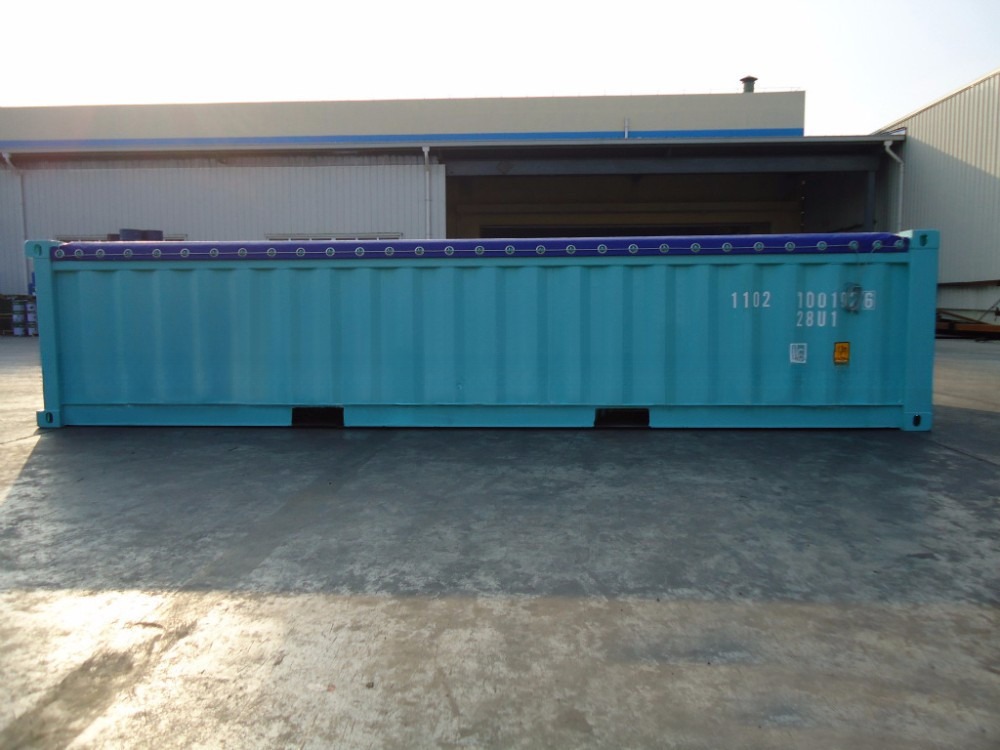 20ft Half Height Soft Open Top Container with Tarpaulin Roof Cover BV Certified High Capacity Bulk Ore Storage Solution