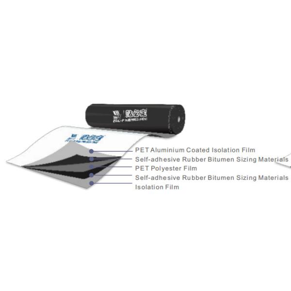 Bondsure® BAC-P PET-Type Bituminous Waterproofing Membrane Double-Sided Self Adhesive