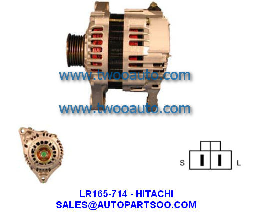 Quality LR165-714 LRA02152 - HITACHI Alternator 12V 65A Alternadores for sale