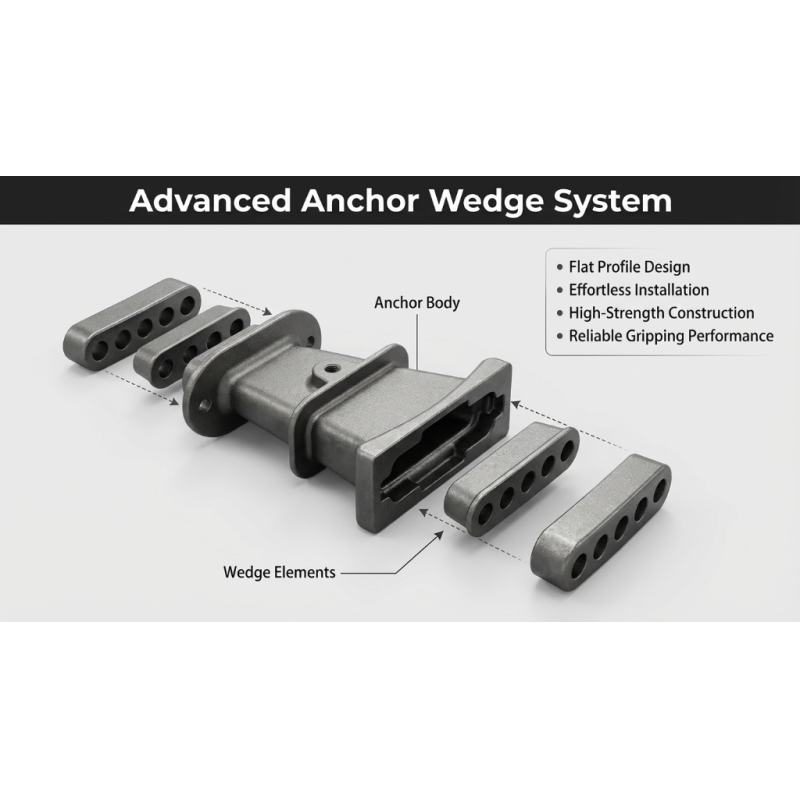 Prestressed Bonded Post Tension S5 Block and Wedge Anchor Casting for 12.7mm